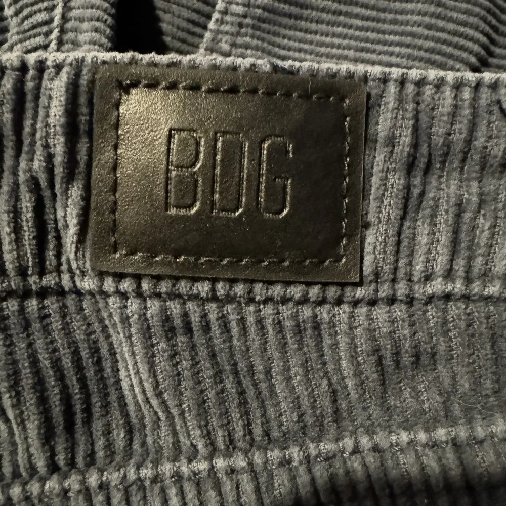 BDG Womens Jeans Blue 26 Mom High Rise Corduroy Urban Outfitters 100% Cotton‎